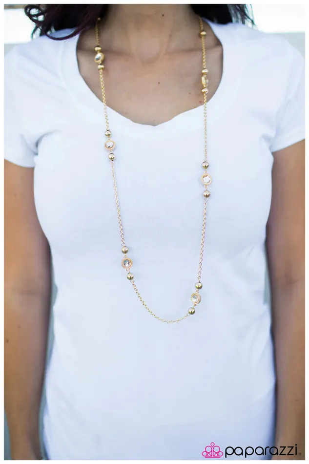 Paparazzi Jewelry Necklaces Paparazzi Necklace Broadway Beauty Gold