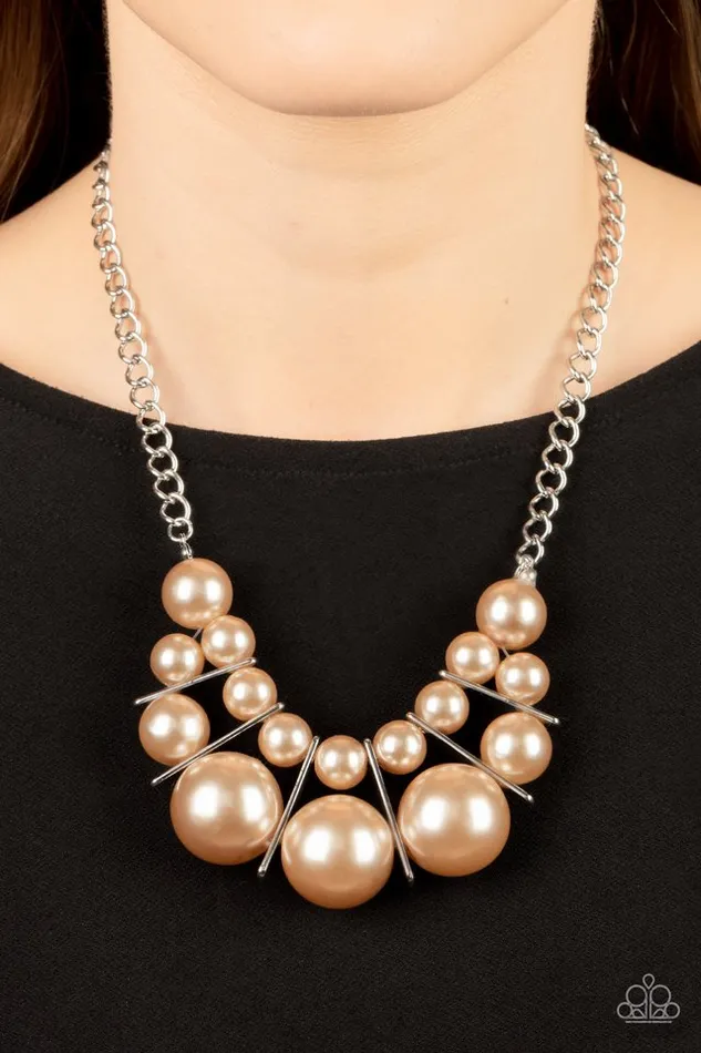 Paparazzi Jewelry Necklaces Paparazzi Necklace Challenge Accepted Brown