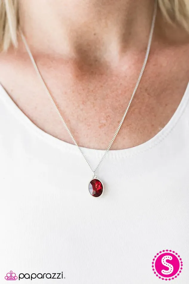 Paparazzi Jewelry Necklaces Paparazzi Necklace Chasing A GLEAM Red