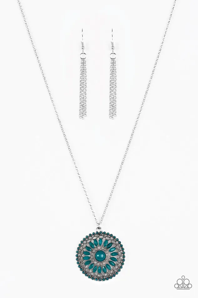 Paparazzi Jewelry Necklaces Paparazzi Necklace Colorful Carousels Blue