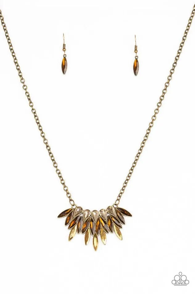 Paparazzi Jewelry Necklaces Paparazzi Necklace Crown Couture Brass