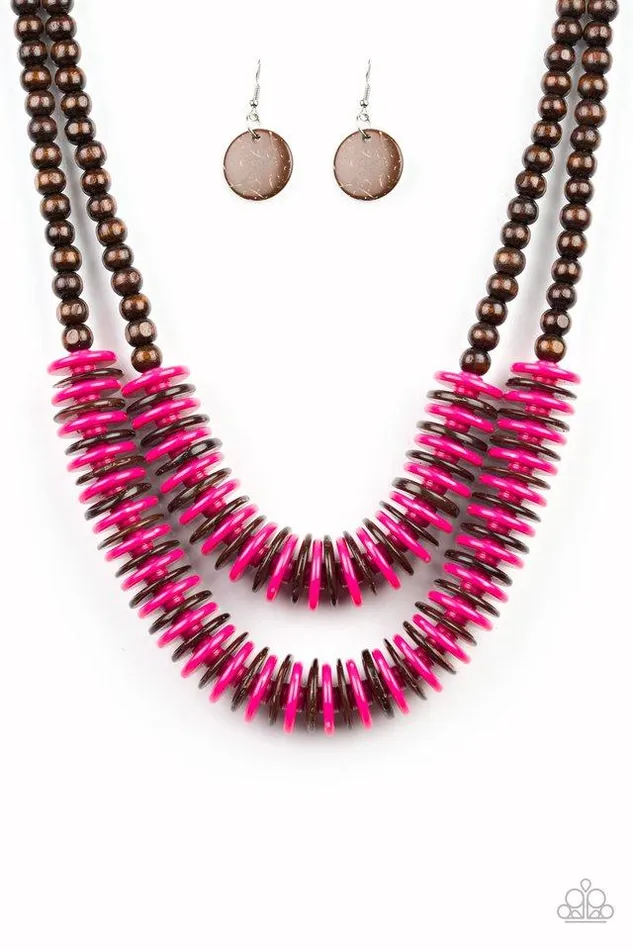 Paparazzi Jewelry Necklaces Paparazzi Necklace Dominican Disco Pink