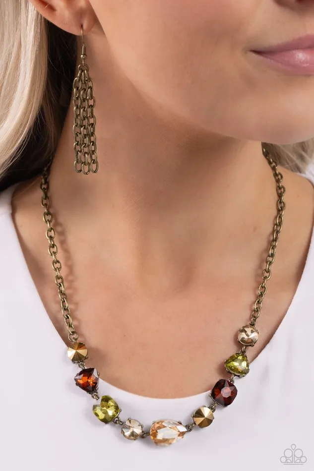Paparazzi Jewelry Necklaces Paparazzi Necklace Emphatic Edge Brass