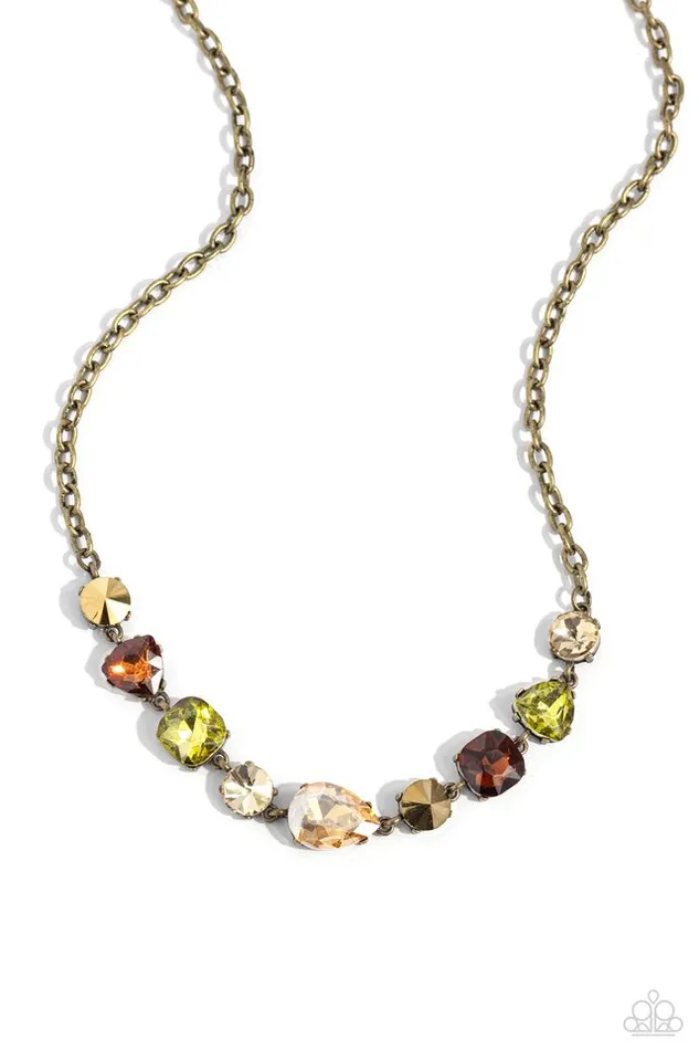 Paparazzi Jewelry Necklaces Paparazzi Necklace Emphatic Edge Brass Paparazzi Jewelry Necklaces Paparazzi Necklace Emphatic Edge Brass