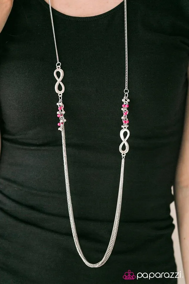Paparazzi Jewelry Necklaces Paparazzi Necklace Endlessly Entwined Pink