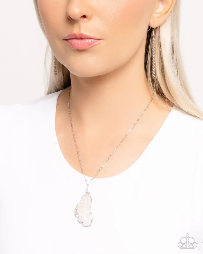 Paparazzi Jewelry Necklaces Paparazzi Necklace Experimental Echo Silver
