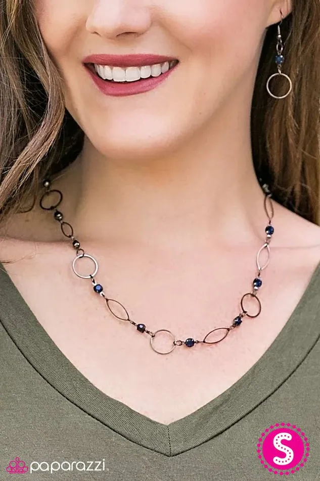 Paparazzi Jewelry Necklaces Paparazzi Necklace Follow The Glitter Blue