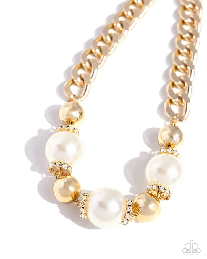 Paparazzi Jewelry Necklaces Paparazzi Necklace Generously Glossy Gold Paparazzi Jewelry Necklaces Paparazzi Necklace Generously Glossy Gold