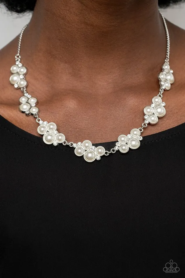 Paparazzi Jewelry Necklaces Paparazzi Necklace GRACE to the Top White