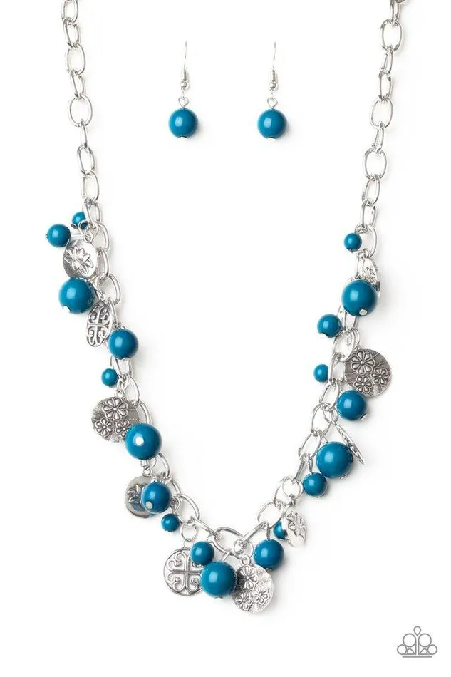 Paparazzi Jewelry Necklaces Paparazzi Necklace Guru Garden Blue
