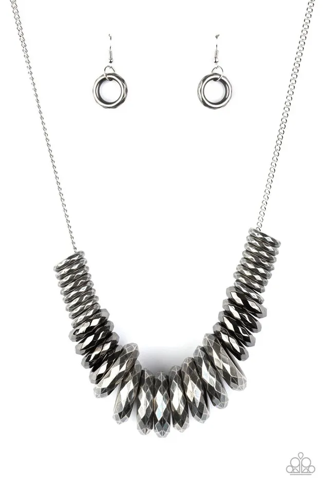 Paparazzi Jewelry Necklaces Paparazzi Necklace Haute Hardware Silver Paparazzi Jewelry Necklaces Paparazzi Necklace Haute Hardware Silver