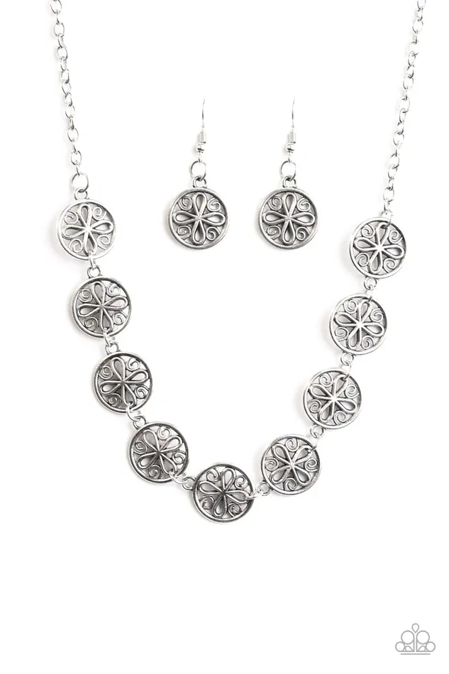 Paparazzi Jewelry Necklaces Paparazzi Necklace I Can and I WHEEL Silver