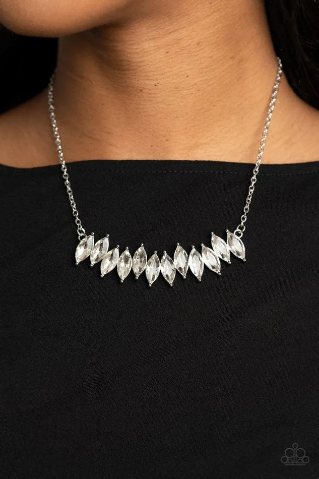 Paparazzi Jewelry Necklaces Paparazzi Necklace Icy Intensity White