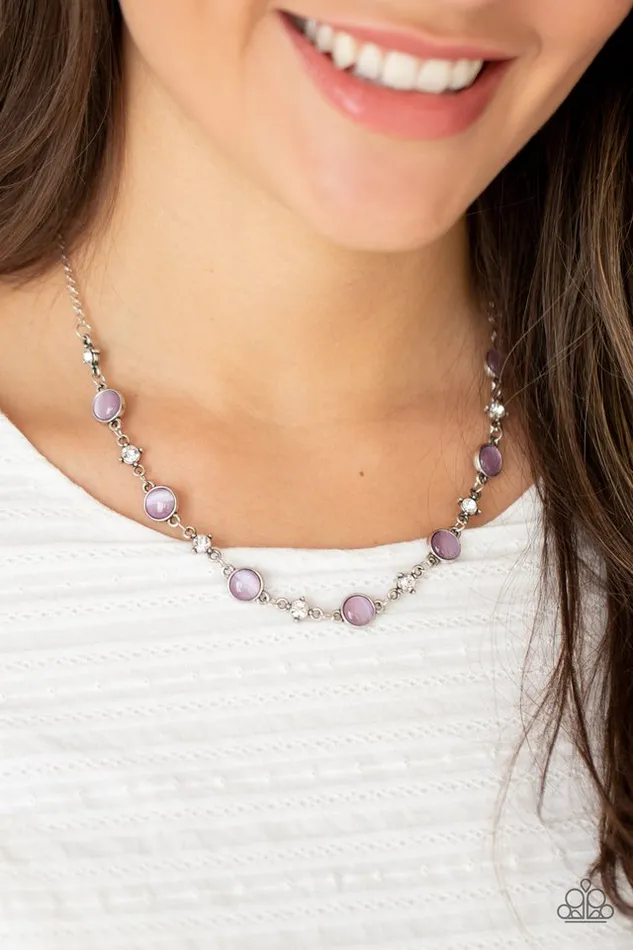 Paparazzi Jewelry Necklaces Paparazzi Necklace Inner Illumination Purple