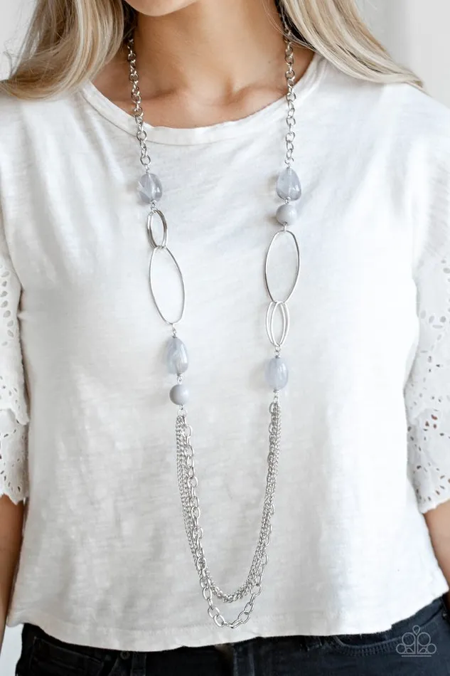 Paparazzi Jewelry Necklaces Paparazzi Necklace Pleasant Promenade Silver