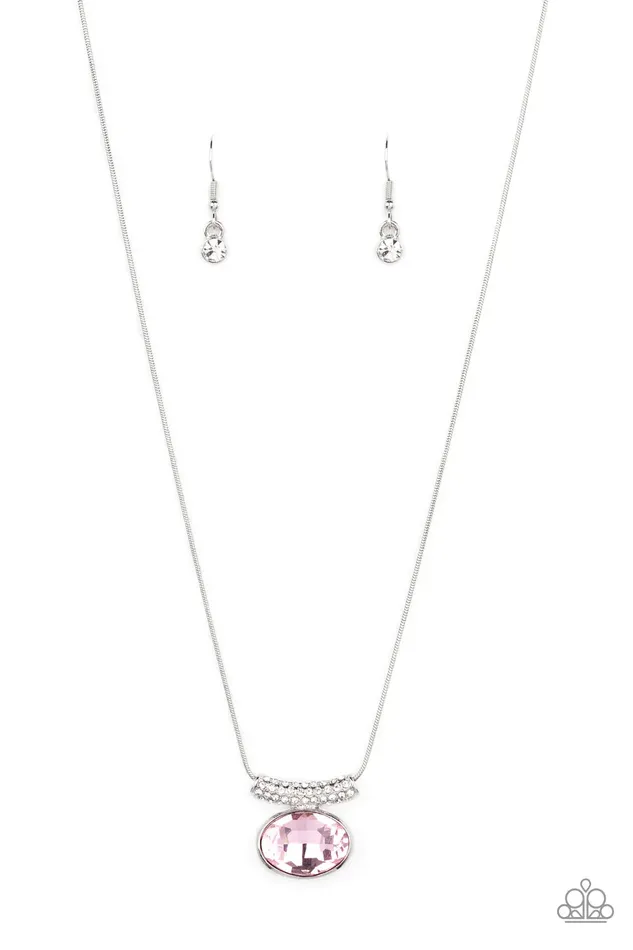 Paparazzi Jewelry Necklaces Paparazzi Necklace Pristinely Prestigious Pink