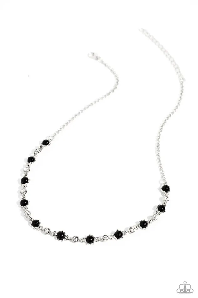 Paparazzi Jewelry Necklaces Paparazzi Necklace Pronged Passion Black Paparazzi Jewelry Necklaces Paparazzi Necklace Pronged Passion Black