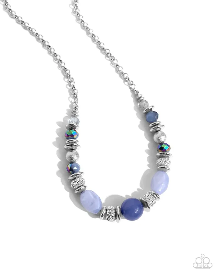 Paparazzi Jewelry Necklaces Paparazzi Necklace Refined Redux Blue Paparazzi Jewelry Necklaces Paparazzi Necklace Refined Redux Blue