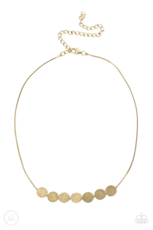 Paparazzi Jewelry Necklaces Paparazzi Necklace Slimmer Glimmer Brass Paparazzi Jewelry Necklaces Paparazzi Necklace Slimmer Glimmer Brass