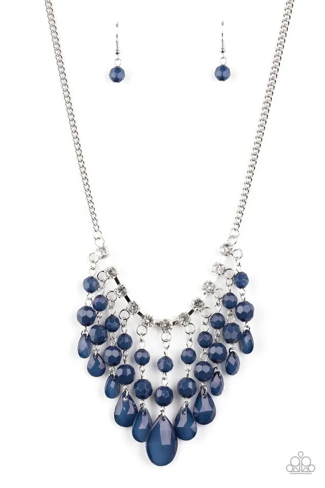 Paparazzi Jewelry Necklaces Paparazzi Necklace Social Network Blue Paparazzi Jewelry Necklaces Paparazzi Necklace Social Network Blue