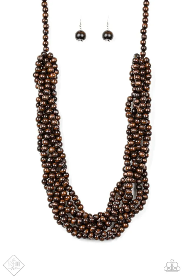 Paparazzi Jewelry Necklaces Paparazzi Necklace Tahiti Tropic Brown