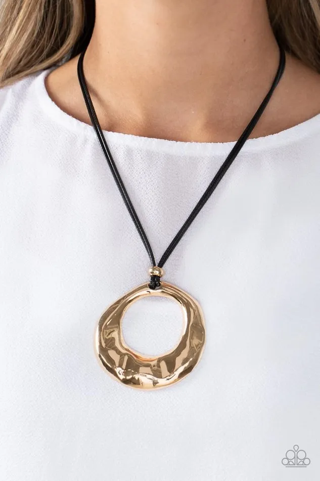 Paparazzi Jewelry Necklaces Paparazzi Necklace Tectonic Treasure Gold