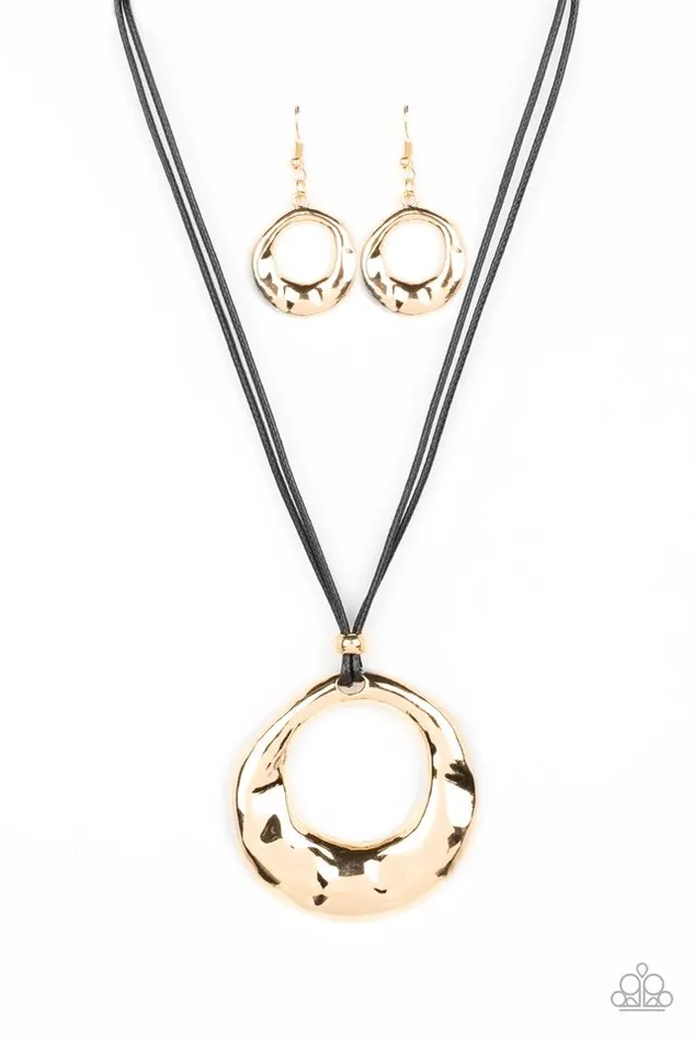 Paparazzi Jewelry Necklaces Paparazzi Necklace Tectonic Treasure Gold