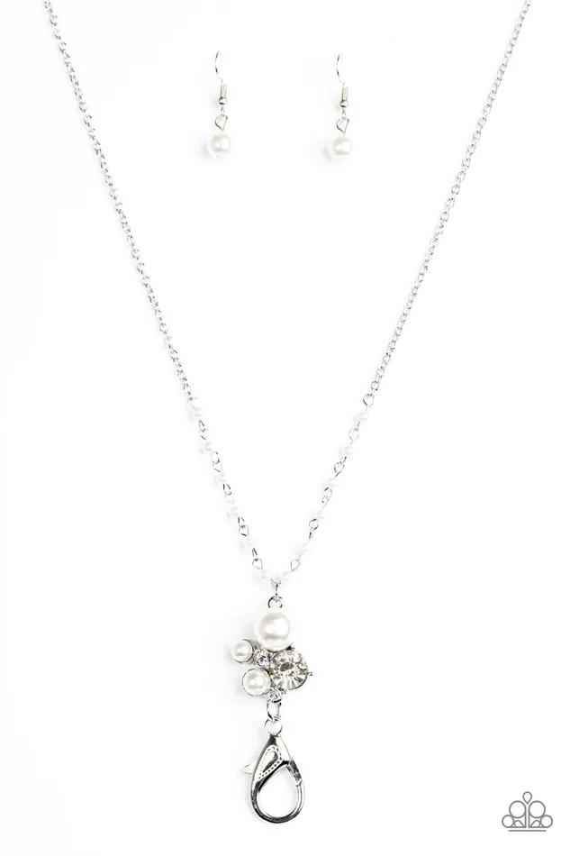 Paparazzi Jewelry Necklaces Paparazzi Necklace Uniquely Uptown White Lanyard