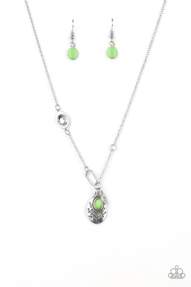 Paparazzi Jewelry Necklaces Paparazzi Necklace Wanderlust Way Green