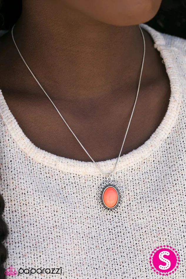 Paparazzi Jewelry Necklaces Paparazzi Necklace Western Plains Orange