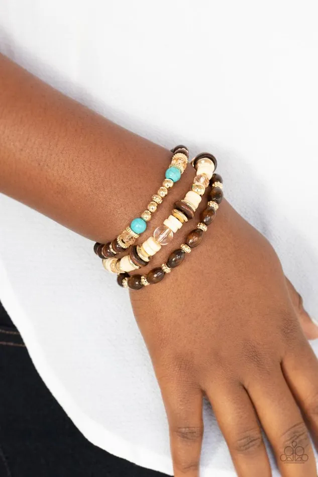 Paparazzi Jewelry Paparazzi Bracelet Belongs In The Wild Gold Bracelets