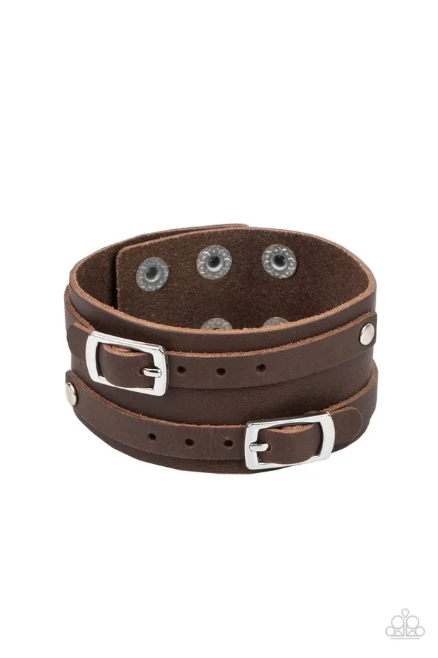 Paparazzi Jewelry Paparazzi Bracelet Bronco Bustin Buckles Brown Bracelets Paparazzi Jewelry Paparazzi Bracelet Bronco Bustin Buckles Brown Bracelets