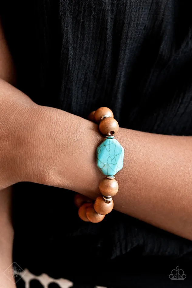 Paparazzi Jewelry Paparazzi Bracelet Fashion Fix June 2021 Abundantly Artisan Blue Bracelets