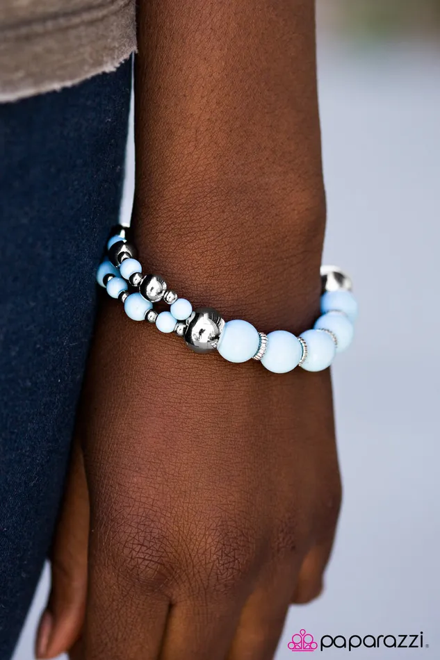 Paparazzi Jewelry Paparazzi Bracelet I Could Have Danced All Night Blue Bracelets