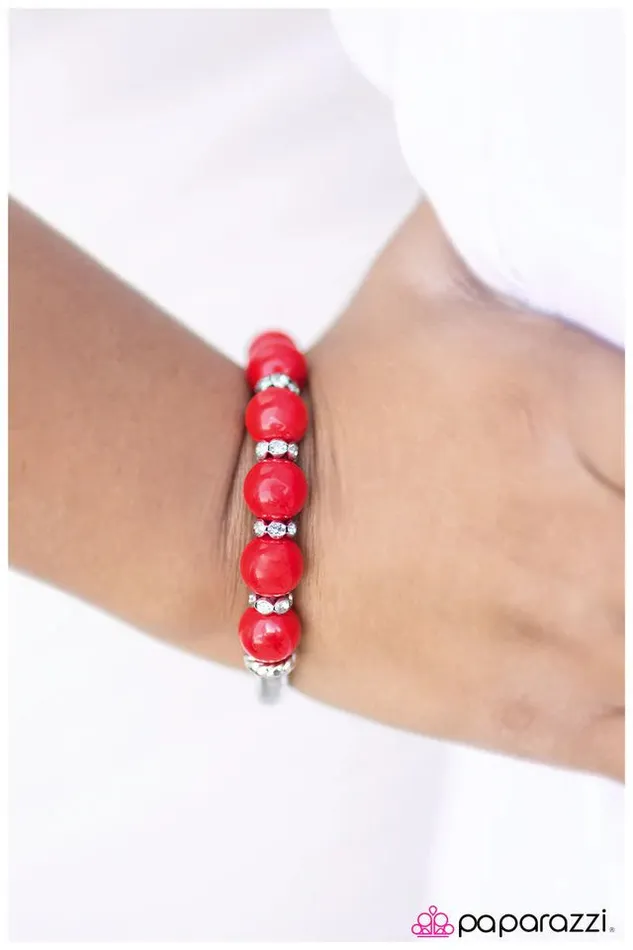 Paparazzi Jewelry Paparazzi Bracelet If I Were A Rich Girl Red Bracelets