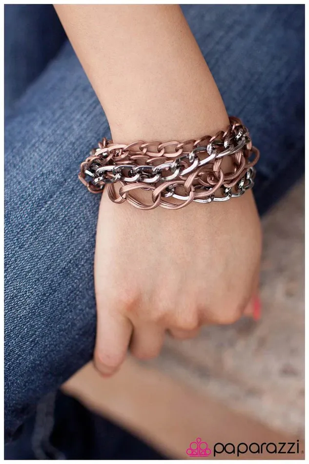 Paparazzi Jewelry Paparazzi Bracelet Material Girl Copper Bracelets