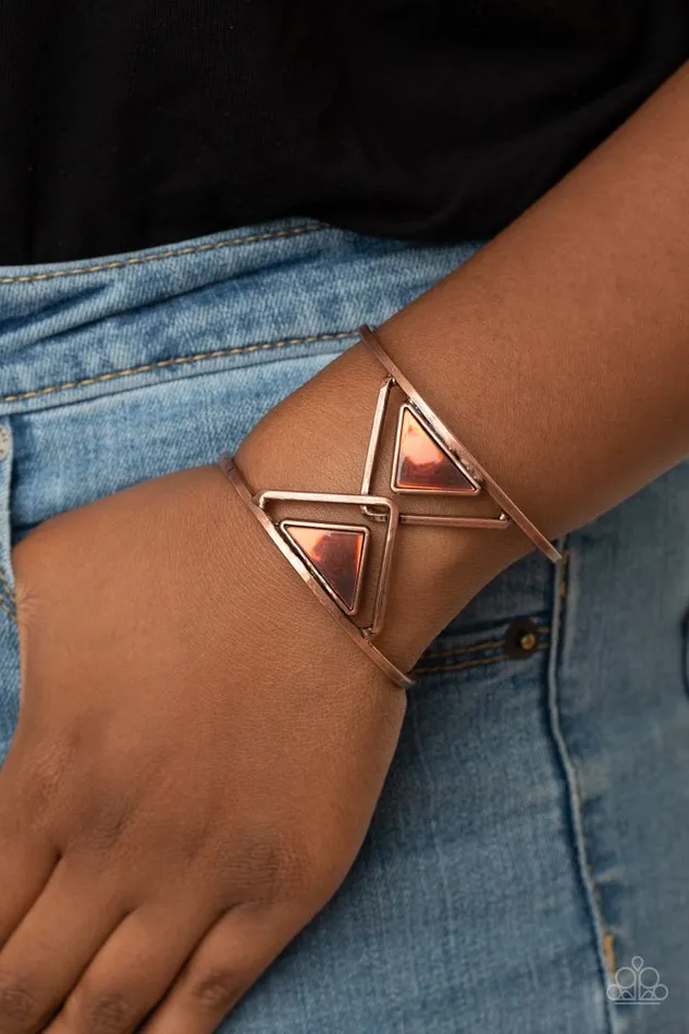 Paparazzi Jewelry Paparazzi Bracelet Pyramid Palace Copper Bracelets