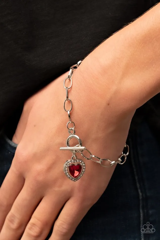Paparazzi Jewelry Paparazzi Bracelet Till DAZZLE Do Us Part Red Bracelets