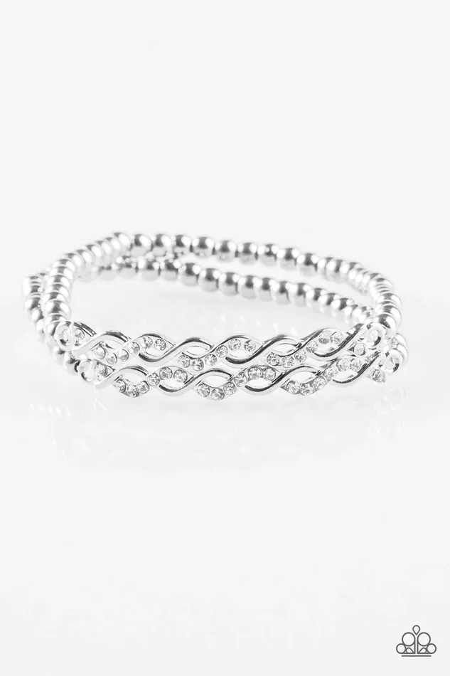 Paparazzi Jewelry Paparazzi Bracelet Uptown Utopia White Bracelets