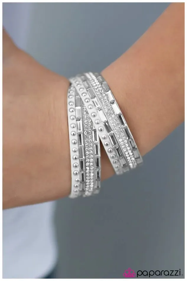 Paparazzi Jewelry Paparazzi Bracelet Varsity Team White Bracelets