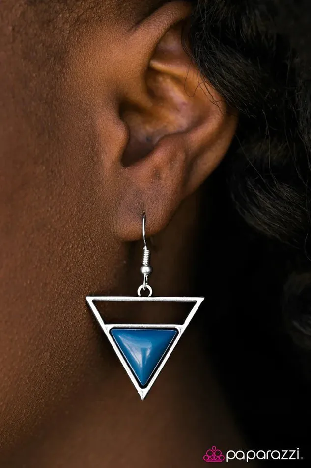 Paparazzi Jewelry Paparazzi Earring Athens is Calling Blue Earrings