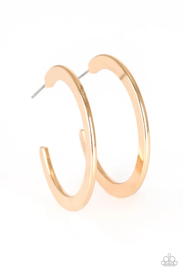 Paparazzi Jewelry Paparazzi Earring Be All BRIGHT Gold Earrings