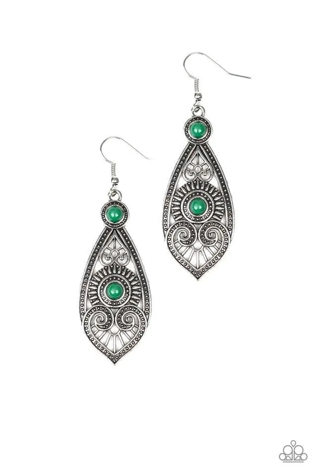 Paparazzi Jewelry Paparazzi Earring Sweetly Siren Green Earrings