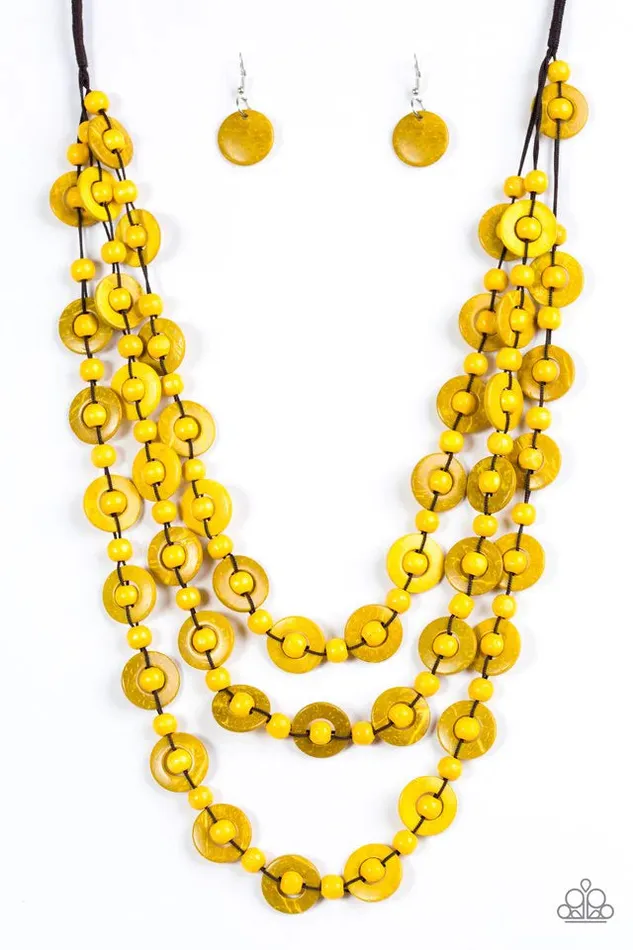 Paparazzi Jewelry Paparazzi Necklace Bermuda Belle Yellow Necklaces