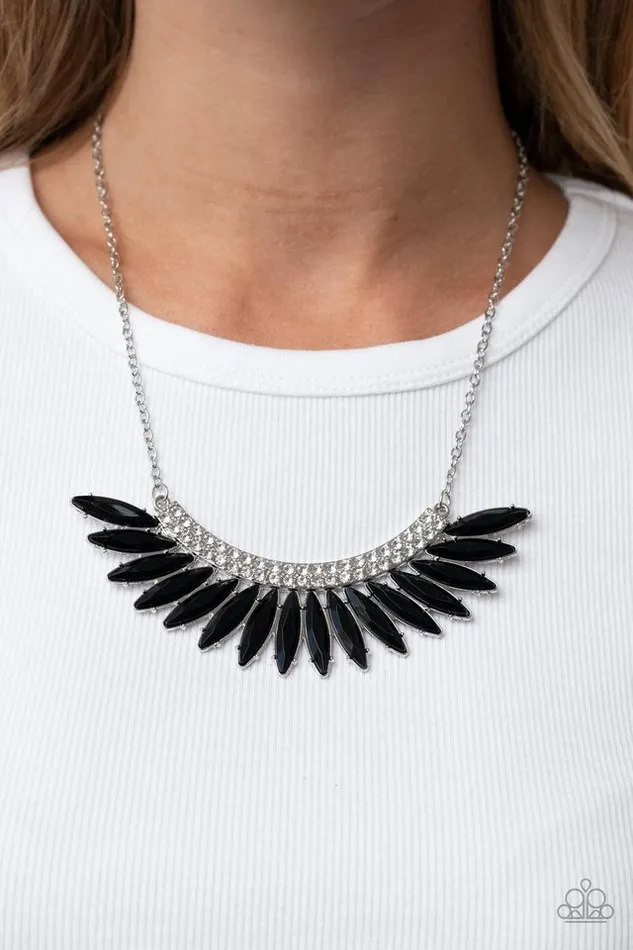 Paparazzi Jewelry Paparazzi Necklace Flauntable Flamboyance Black Necklaces