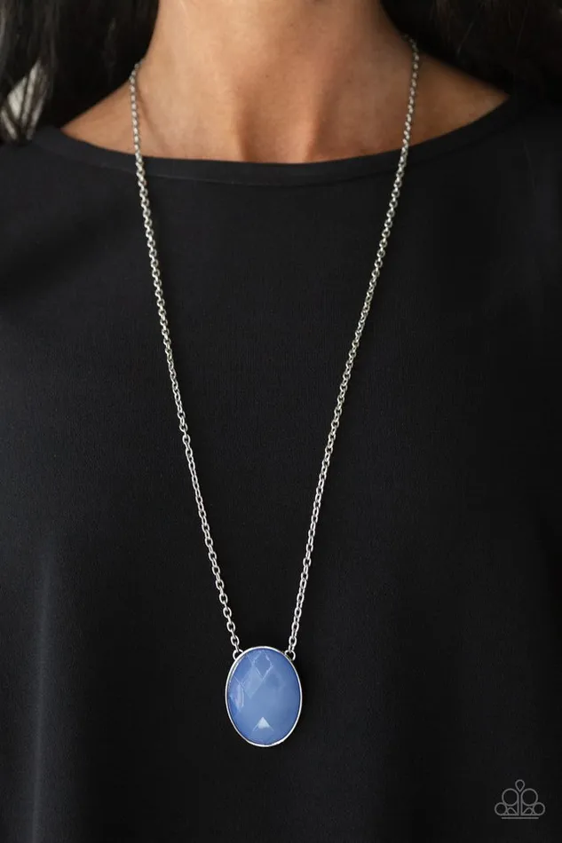 Paparazzi Jewelry Paparazzi Necklace Intensely Illuminated Blue Necklaces