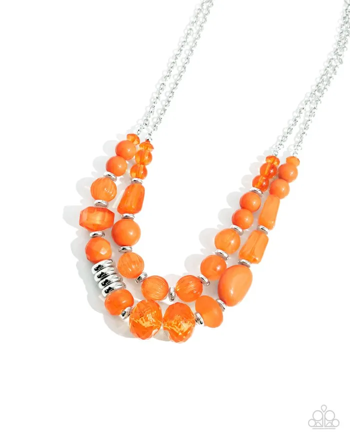 Paparazzi Jewelry Paparazzi Necklace Pina Colada Paradise Orange Necklaces Paparazzi Jewelry Paparazzi Necklace Pina Colada Paradise Orange Necklaces