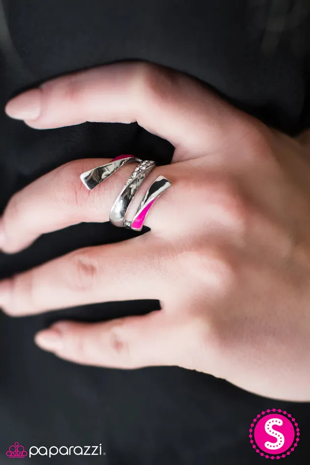 Paparazzi Jewelry Paparazzi Ring Wrapped Around My Finger Pink Rings
