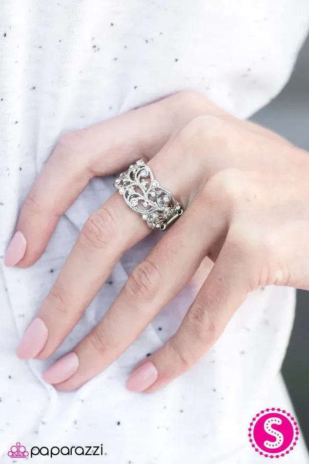 Paparazzi Jewelry Rings Paparazzi Ring A Princess Story White