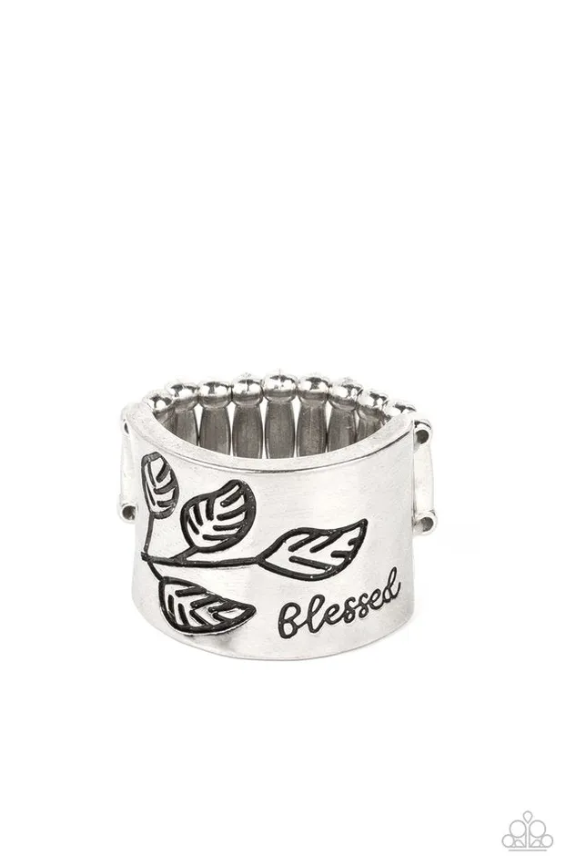 Paparazzi Jewelry Rings Paparazzi Ring Blessed with Bling Silver Paparazzi Jewelry Rings Paparazzi Ring Blessed with Bling Silver